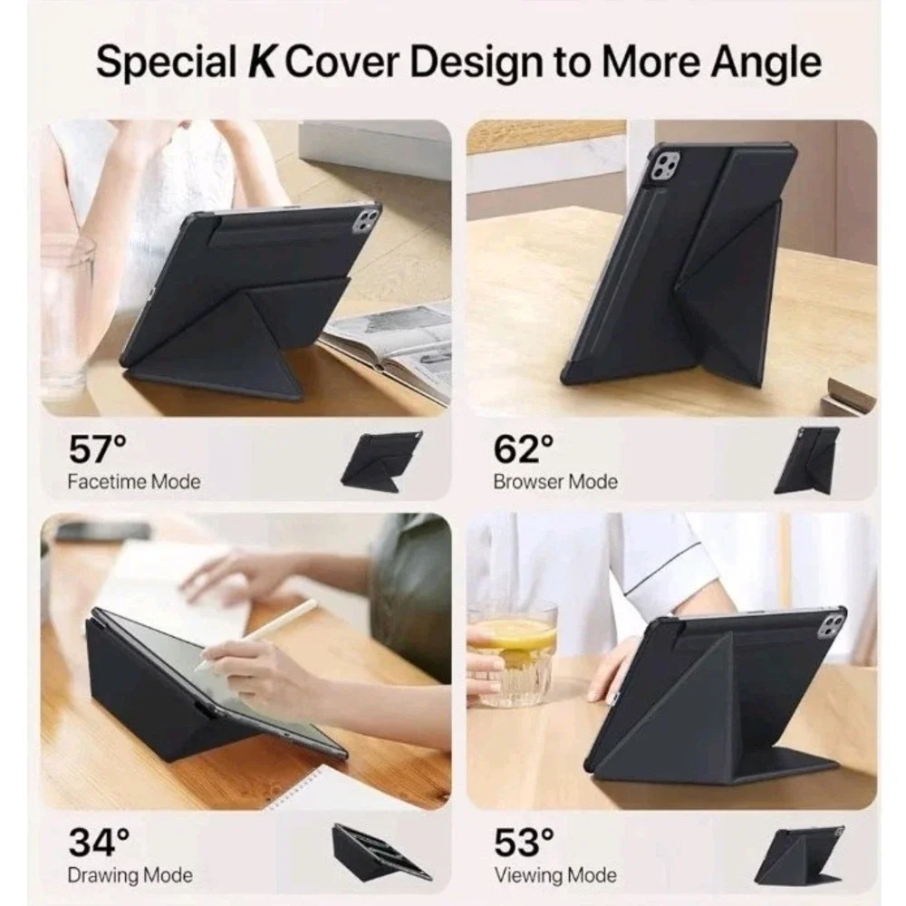 Magnetic Attachment Full Corner Protective iPad Case, For iPad Pro 13